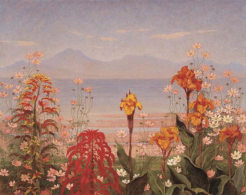 《秋の花々》　昭和28年（1953）、個人蔵