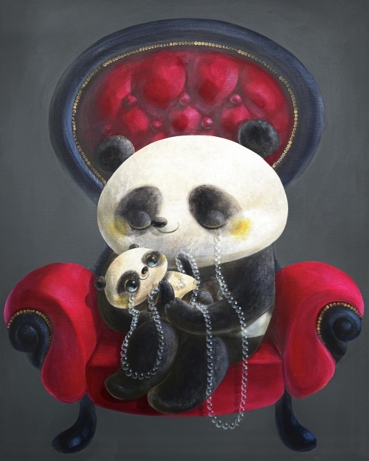 《やさしい鎖/Gentle Chain》
F30号
アクリル絵の具、キャンバス