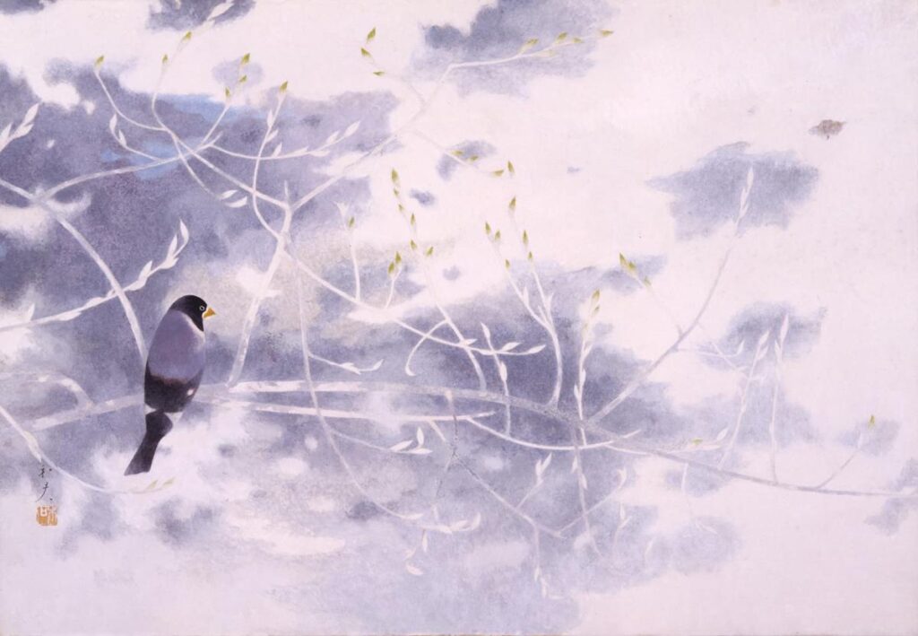 加倉井和夫《斑鳩》名都美術館蔵