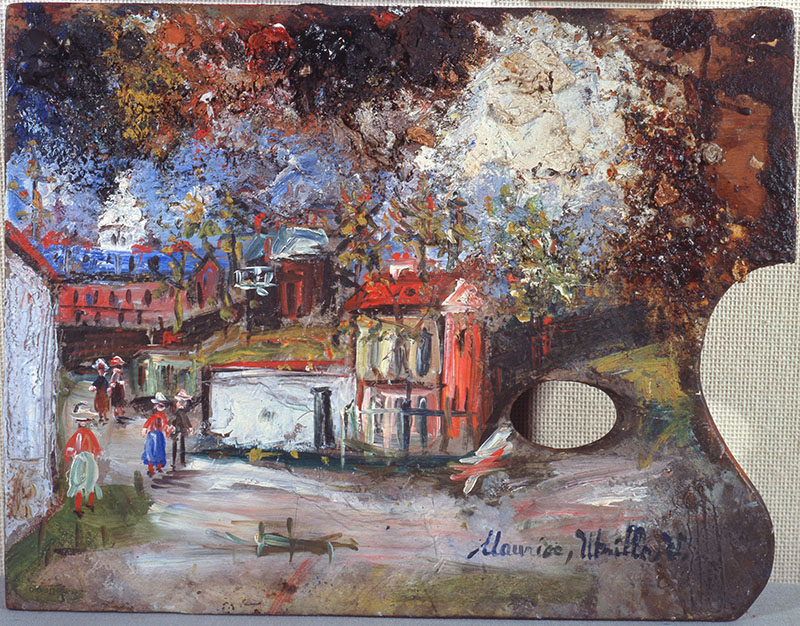 モーリス・ユトリロ《パレット》1933年頃　油彩・板