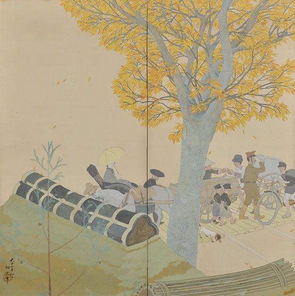 『踏切』1914（大正3）年 ※前期展示