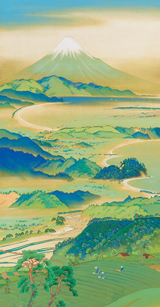 松岡映丘《富嶽茶園》　昭和3年（1928）　皇居三の丸尚蔵館収蔵