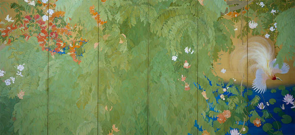 石崎光瑤《熱国妍春》1918年　京都国立近代美術館所蔵