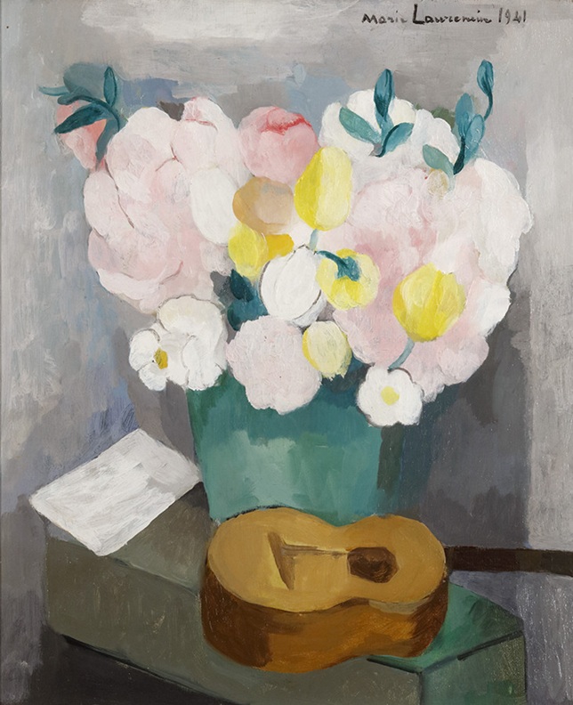 マリー・ローランサン《チューリップのある静物》1941年
