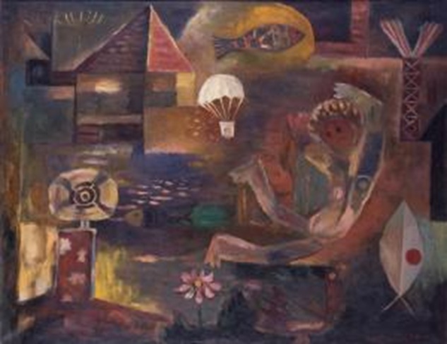 古賀春江《題のない画》1929年