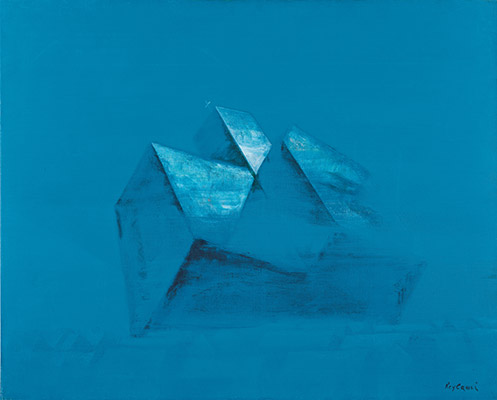 鴨居玲《教会》1976年 笠間日動美術館