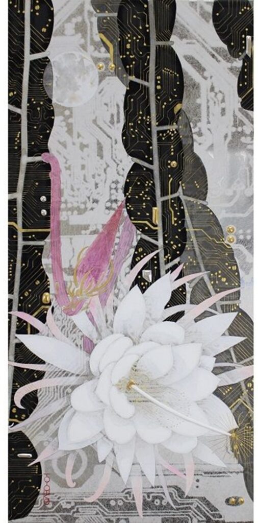 【Electric Flower 月下美人】41×20cm