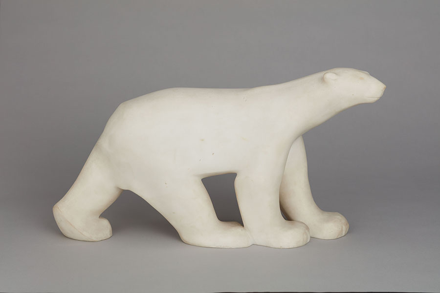 シロクマ フランソワ・ポンポン作　フランス・1930年　前田育徳会蔵