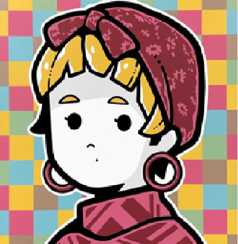 Saneyuki Matsumoto　（松本真之）
タイトル：「mannerism 005」　2025年制作
技法　　：Acrylic on Canvas
サイズ　：S15号(65.2×65.2cm)