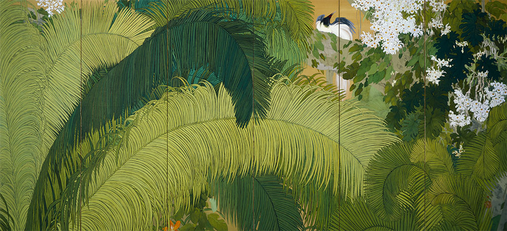 石崎光瑤《熱国妍春》1918年　京都国立近代美術館所蔵