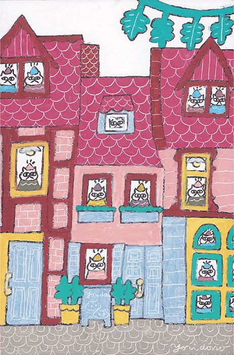 ももいろやねのながやぐらし