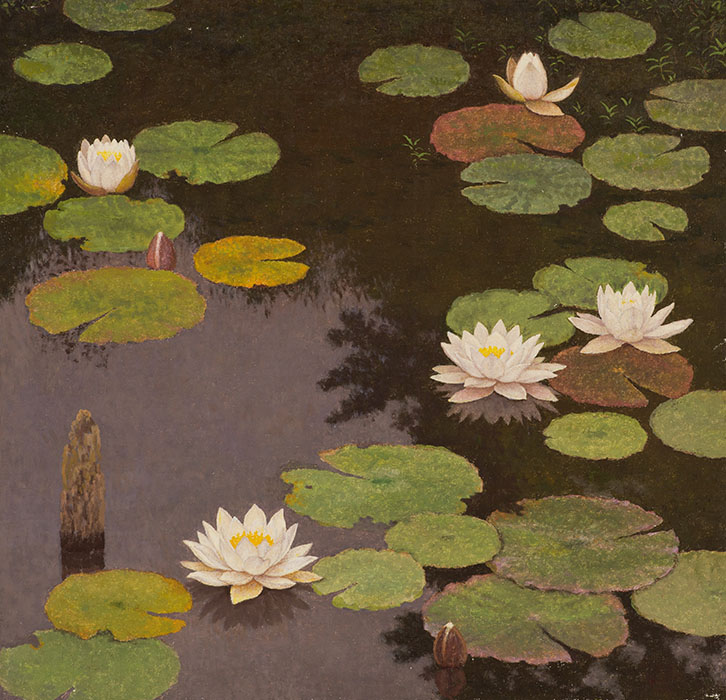 《睡蓮》　昭和50年（1975）、福岡県立美術館蔵