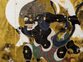 【半導体風神雷神図・風神】S40号