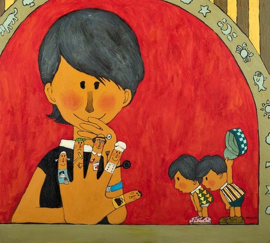 『おかあさんの　て』（詩　間所ひさこ　作曲　湯山　昭）
＊「チャイルドブック」1970年5月号（チャイルド本社）掲載