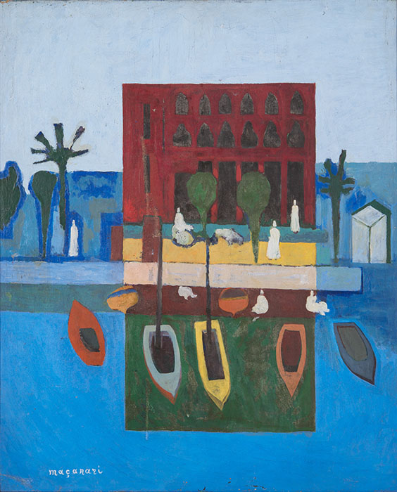 村井正誠《スエズの朝》1932年 油彩、キャンバス 村井正誠記念美術館蔵