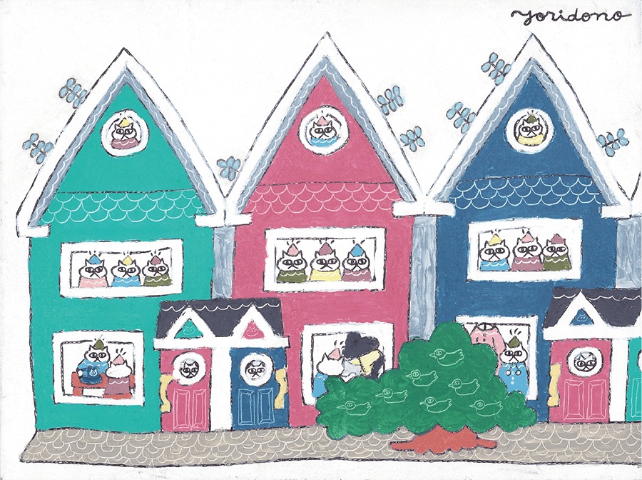 みっつならびのさんかくいえ