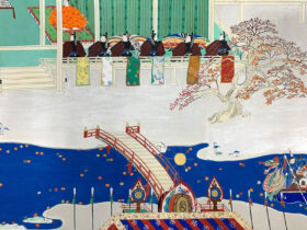 劉夢儒　「和泉市久保惣美術館所蔵《駒競行幸絵巻》想定復元模写」