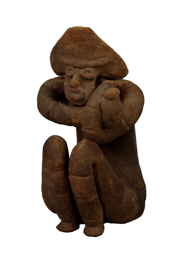 国重文　しゃがむ土偶　上岡遺跡　福島市蔵