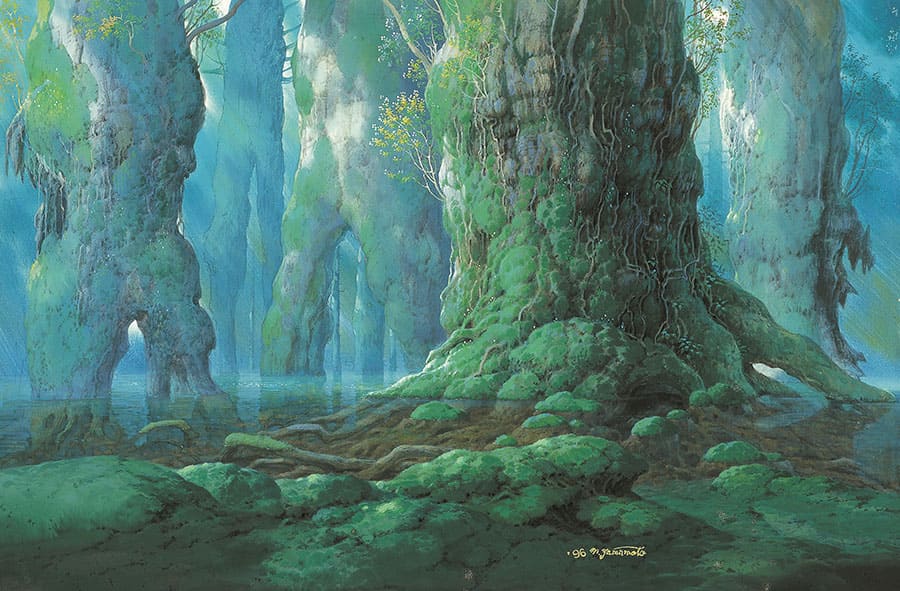 もののけ姫《シシ神の森(5)》1997年 © 1997 Hayao Miyazaki/Studio Ghibli, ND