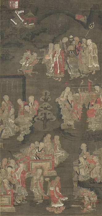 羅漢図（天台石橋）　
南宋～元時代（13世紀）
【展示期間：9月20日～10月19日】