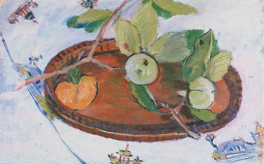 《お盆の柿》1945年 ふくやま美術館