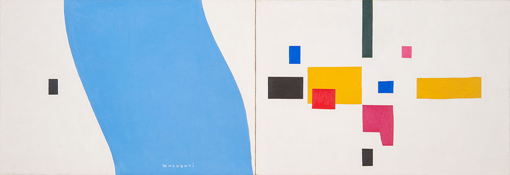 村井正誠《聚落》1941年 油彩、キャンバス 和歌山県立近代美術館蔵