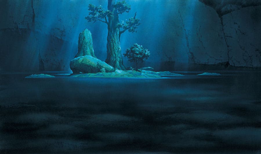 もののけ姫《シシ神の島(3)》1997年 © 1997 Hayao Miyazaki/Studio Ghibli, ND