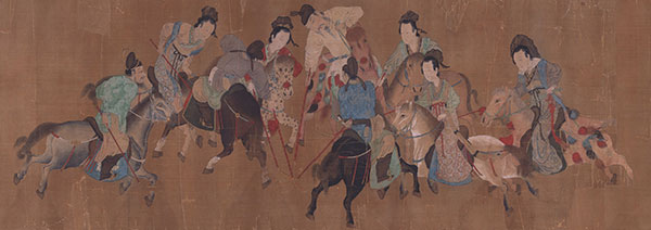 楊妃撃丸図（部分）　当館