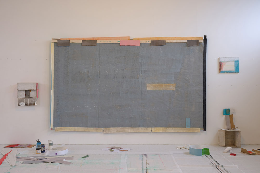 杉戸洋 制作中のアトリエ　作家撮影