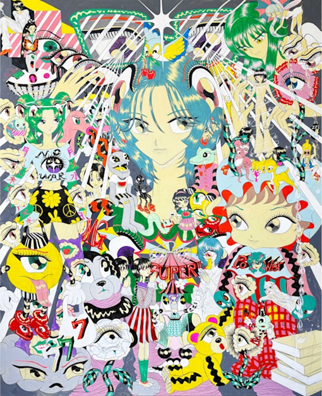 《STRANGE STRANGERS》H162cm×W131.3cm×D3cm/キャンバスにアクリル/2025