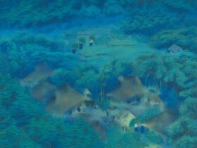 速水御舟《洛北修学院村》 1918年 滋賀県立美術館蔵（通期展示）