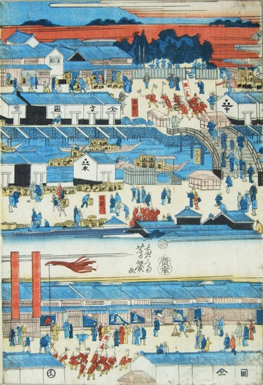 「新酒番船入津繁栄図」（部分）