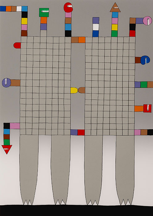 《ふたつのぐれいのあみめから》1985