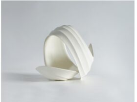 白磁器「颯」H28×W35×D26㎝