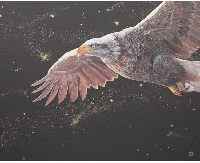 「 Grazioso－Bald Eagle 」 30号F