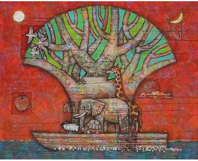 「セイメイの方舟」 30F パネル、ミクストメディア