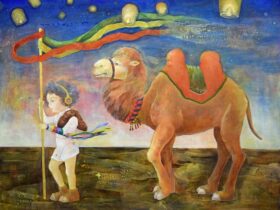 齋藤ナオ 「明日へのリズム」 30F テンペラ、油彩