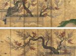 「紅白梅図屏風」(部分) 江戸時代初期 17世紀前半 岡田美術館蔵