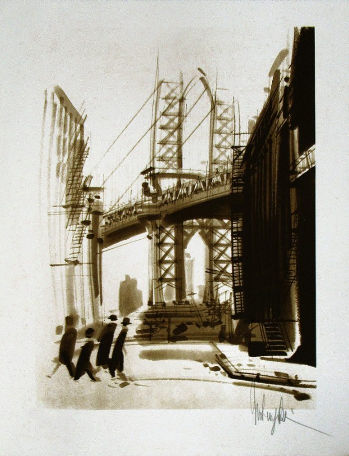 大西信之 Dedicated To Duke Elington 56×74cm(額寸) リトグラフ