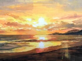 「Linger黄昏」 M6 キャンバス・油彩