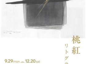 所蔵品展・博物館実習生展示「桃紅リトグラフ」岐阜現代美術館