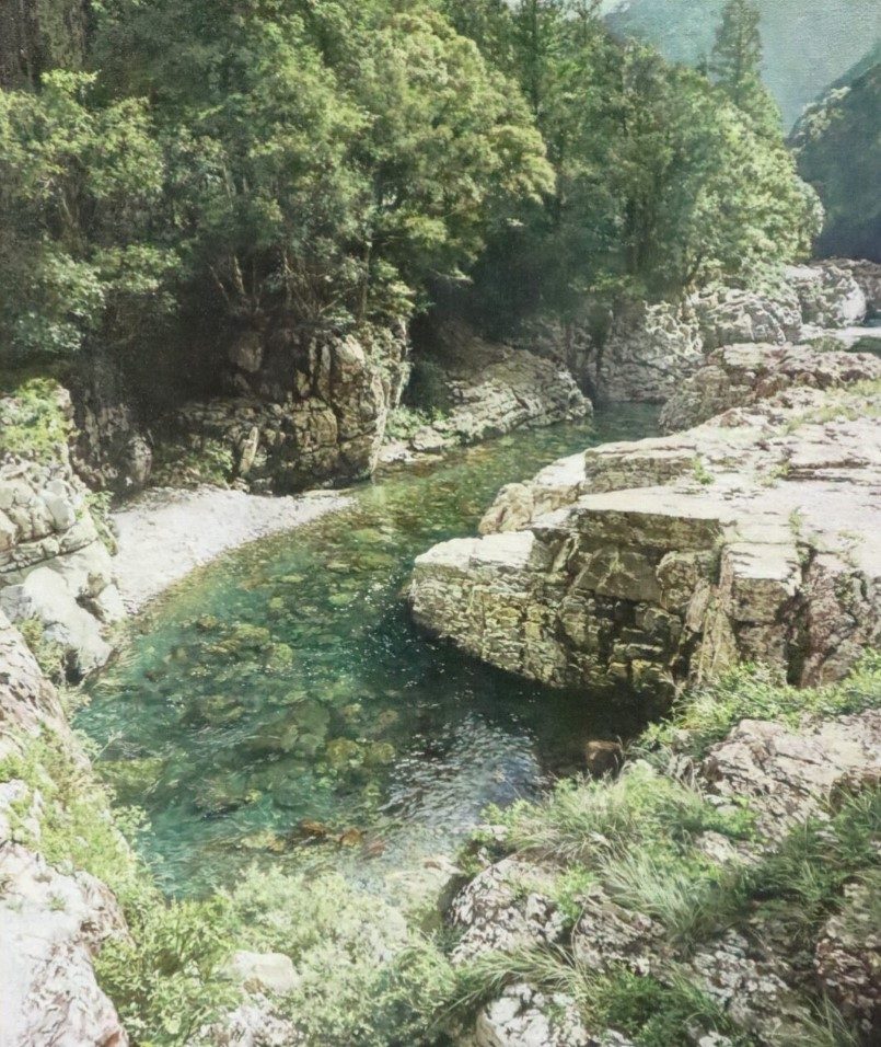 碧い川
8号 キャンバス、油絵具