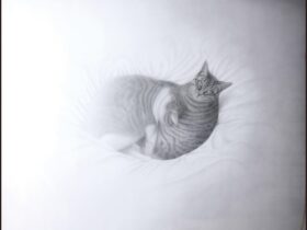 家族、あかく鎮かに燃えた日々 30号F パネル・ジェツソ・鉛筆・水彩