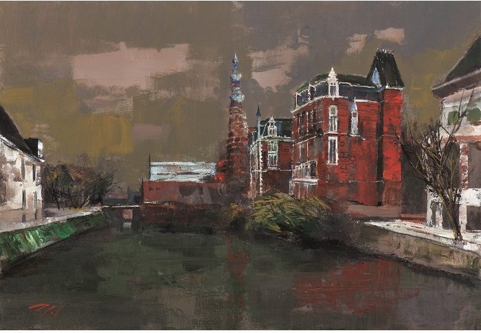 【アムステルダム】油彩、M20号