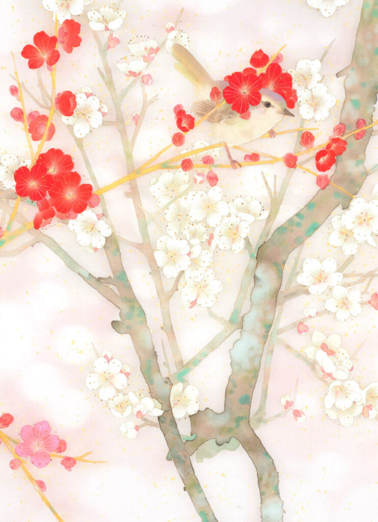 「花簪」6号、絹本着彩