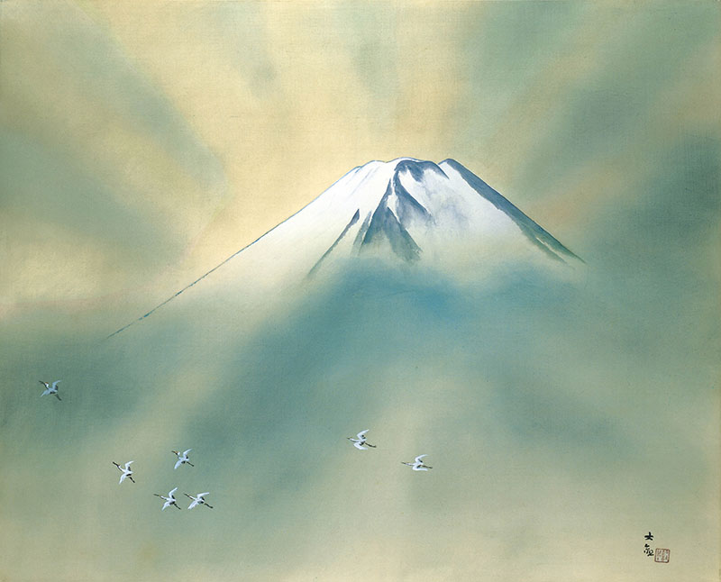 横山大観「乾坤輝く」昭和28年(1953)