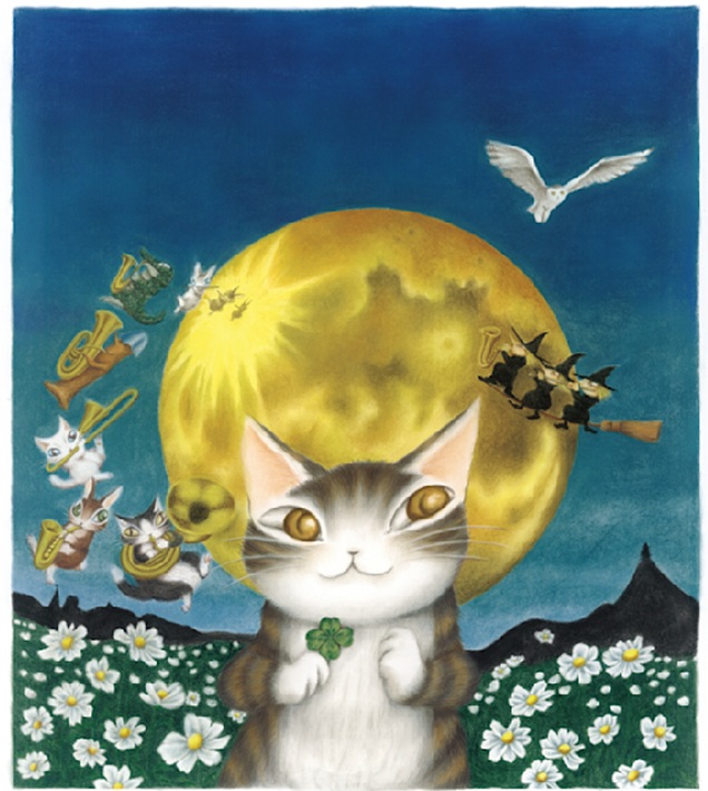 「7つのつきの夜」©Akiko Ikeda/Wachifield Licensing,Inc.