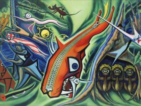 岡本太郎《森の掟》1950年 画像提供：川崎市岡本太郎美術館 ※会期中、一部作品の入れ替えを予定しております。