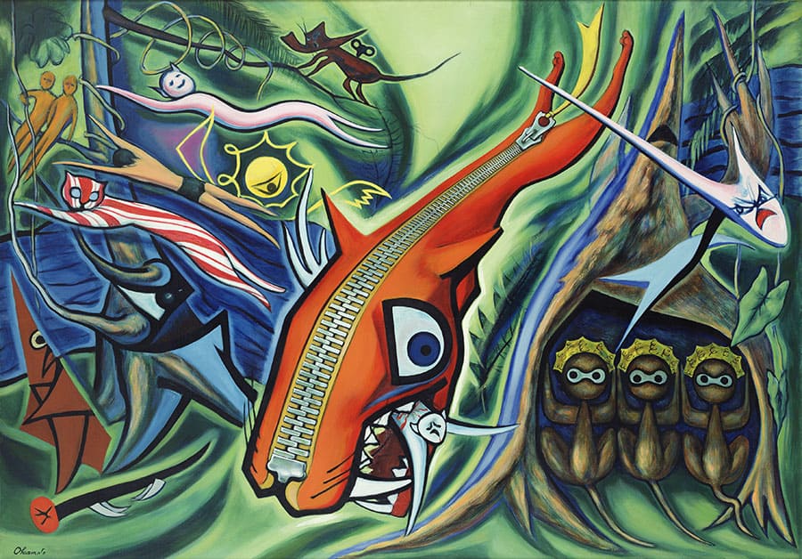 岡本太郎《森の掟》1950年 画像提供：川崎市岡本太郎美術館 ※会期中、一部作品の入れ替えを予定しております。