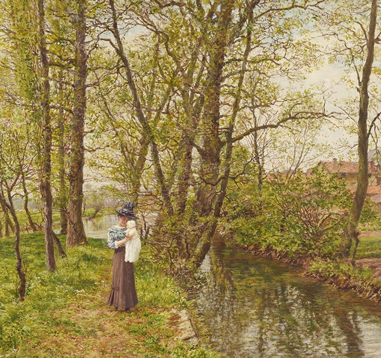 マリー＝フランソワ・フィルマン＝ジラール《散歩》( 部分) 制作年不詳　ユニマットグループ蔵